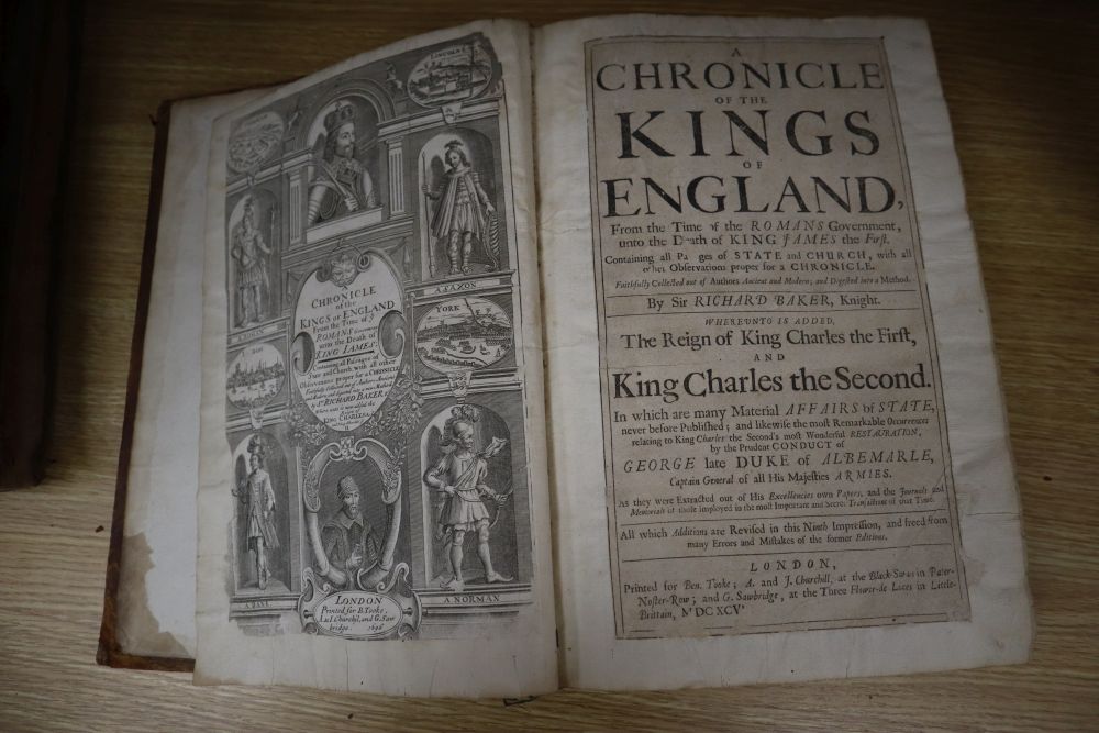 Baker (Richard), A Chronicle of the Kings of England and The Works of Sir William Temple in Two Volumes,